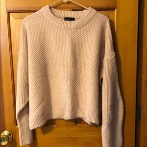 Topshop Textured Cream Sweater